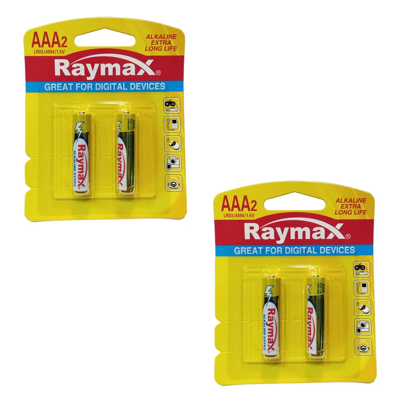 باتری نیم قلمی ریمکس مدل Alkaline بسته چهار عددی