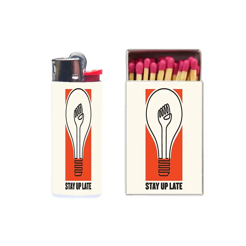 فندک مدل لامپ کد 912 به همراه کبریت