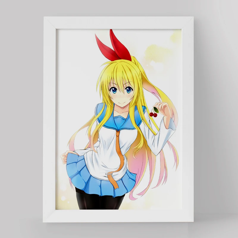 تابلو خندالو مدل انیمه عشق دروغین کد 17209