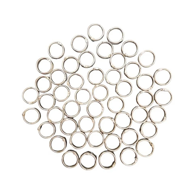 حلقه کلاسور مدل قفل دار کد silver30 بسته 50 عددی