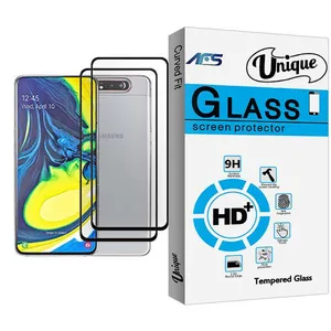 AFS Unique Glass MIX002 Screen Protector For Samsung Galaxy A80 Pack Of 2