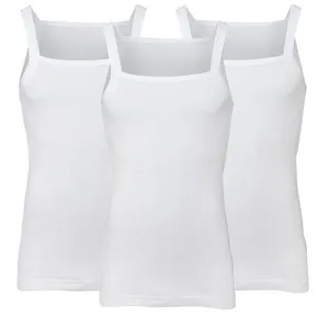 زیرپوش رکابی مردانه نصیری مدل یقه خشتی  بسته 3 عددی