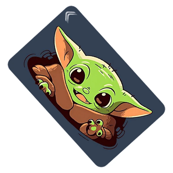 استیکر کارت طرح بیبی یودا Baby Yoda مدل CAC889-K-G1-195