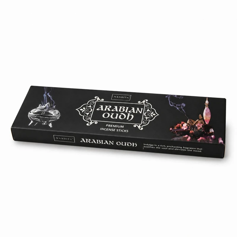 عود دستساز ناندیتا مدل Arabian oud عود عربی رایحه ادکلن بسته 50 عددی