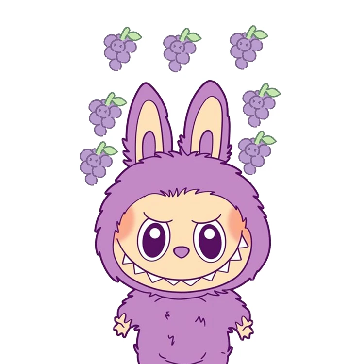 استیکر پارچه و لباس پاد آفرین مدل عروسک لبوبو Labubu کد S2067