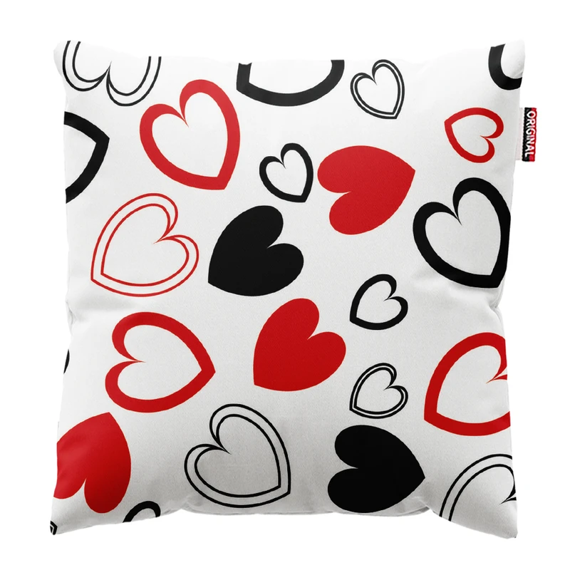  کوسن پاد آفرین طرح قلب و عشق کد 4947 سایز 30*30 سانتی متر