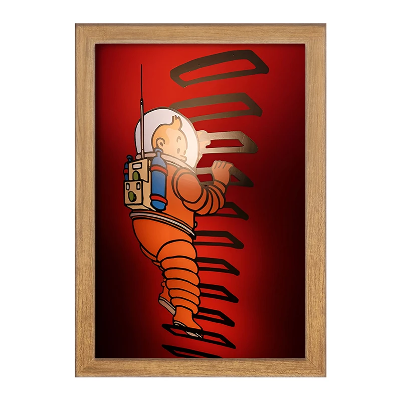 تابلو خندالو مدل تن تن (Tintin) کد F10334