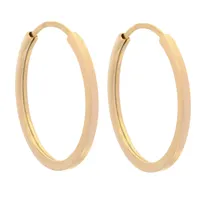 گوشواره طلا 18 عیار زنانه طلای مستجابی مدل حلقه ای کد 67