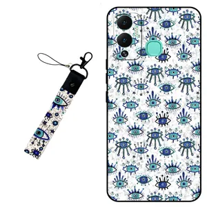 Megafone Devil eye 6464 Cover for Infinix Hot 12 Play With Wrist strap