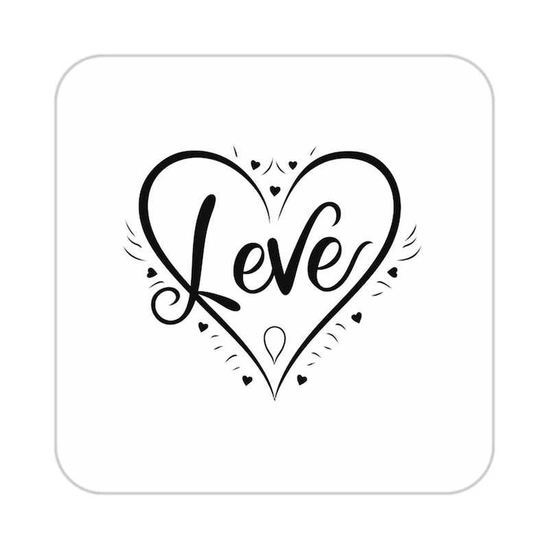 زیر لیوانی کاکتی طرح عاشقانه مدل mp39320