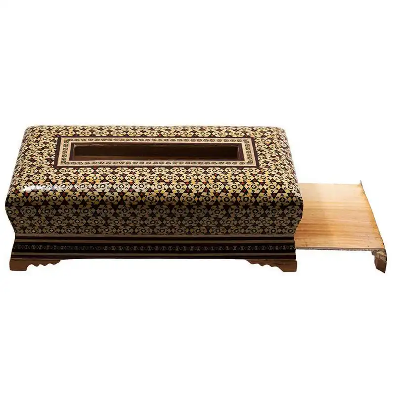 جعبه دستمال کاغذی خاتم کاری کد T34F