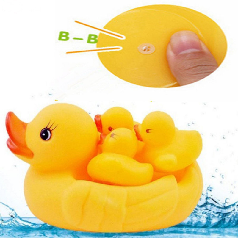 عروسک حمام کودک طرح اردک کد mm30 مجموعه 4 عددی