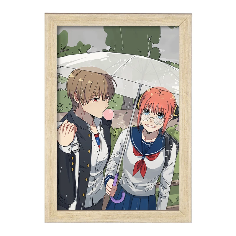 تابلو خندالو مدل کاگورا و اوکیتا انیمه گینتاما  کد 12958