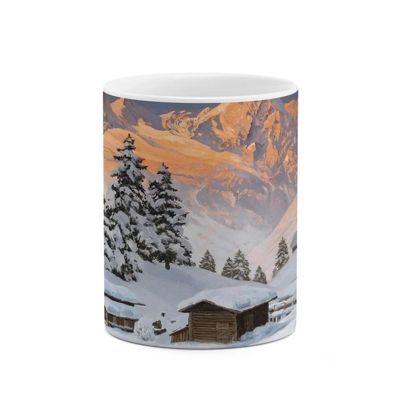 ماگ کاکتی مدل منظره برفی کد mgh14864