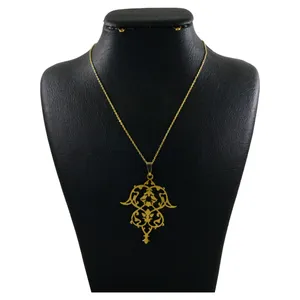 گردنبند نقره زنانه دلی جم طرح اسلیمی  کد D 633