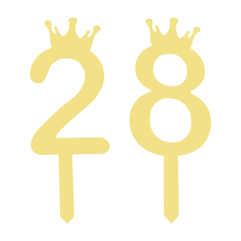 تاپر کیک هانستو مدل عدد 28 کد TPN28 مجموعه 2 عددی