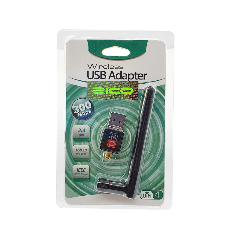 کارت شبکه بی سیم USB مدل zico-300mbs