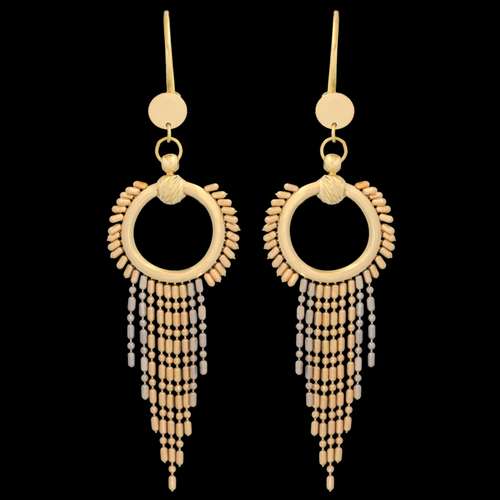 گوشواره طلا 18 عیار زنانه طلای مستجابی کد 83