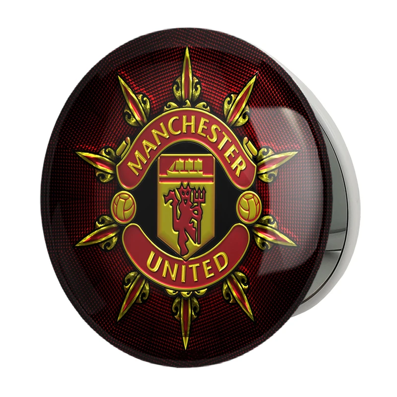 آینه جیبی خندالو طرح باشگاه منچستر یونایتد مدل تاشو کد 26507 