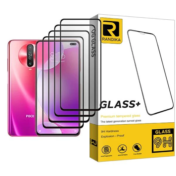 محافظ صفحه نمایش راندیکا مدل Glass MIX004 مناسب برای گوشی موبایل شیائومی Poco X2 بسته چهار عددی