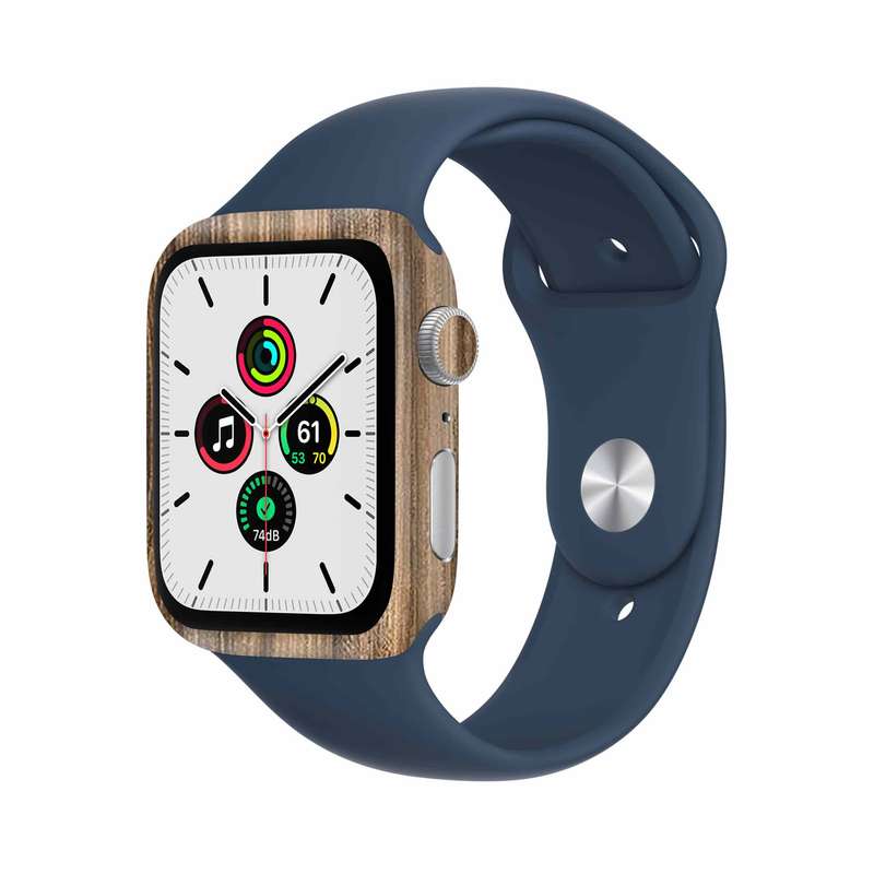 برچسب ماهوت طرح Light_Walnut_Wood مناسب برای اپل واچ Watch Se 44mm