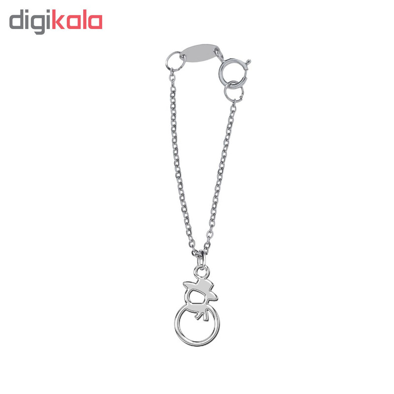 آویز ساعت نقره ترمه1 طرح آدم برفی کد E312 آویز ساعت نقره ترمه1 طرح آدم برفی کد E312