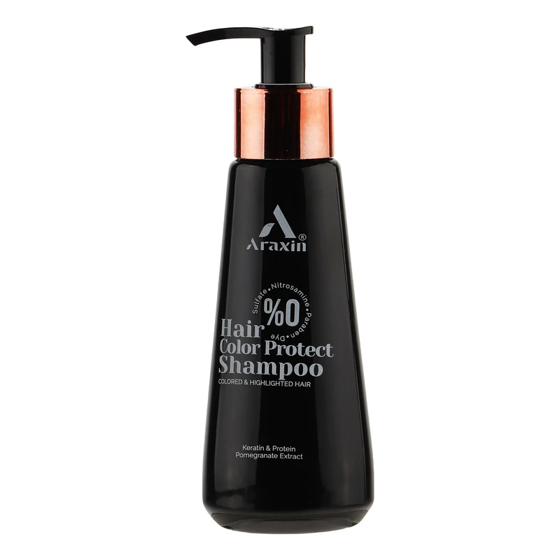 شامپو تثبیت کننده رنگ مو آراکسین مدل Color مناسب برای انواع مو حجم 175 میلی لیتر