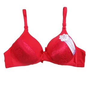 سوتین دخترانه مدل گل رنگ قرمز