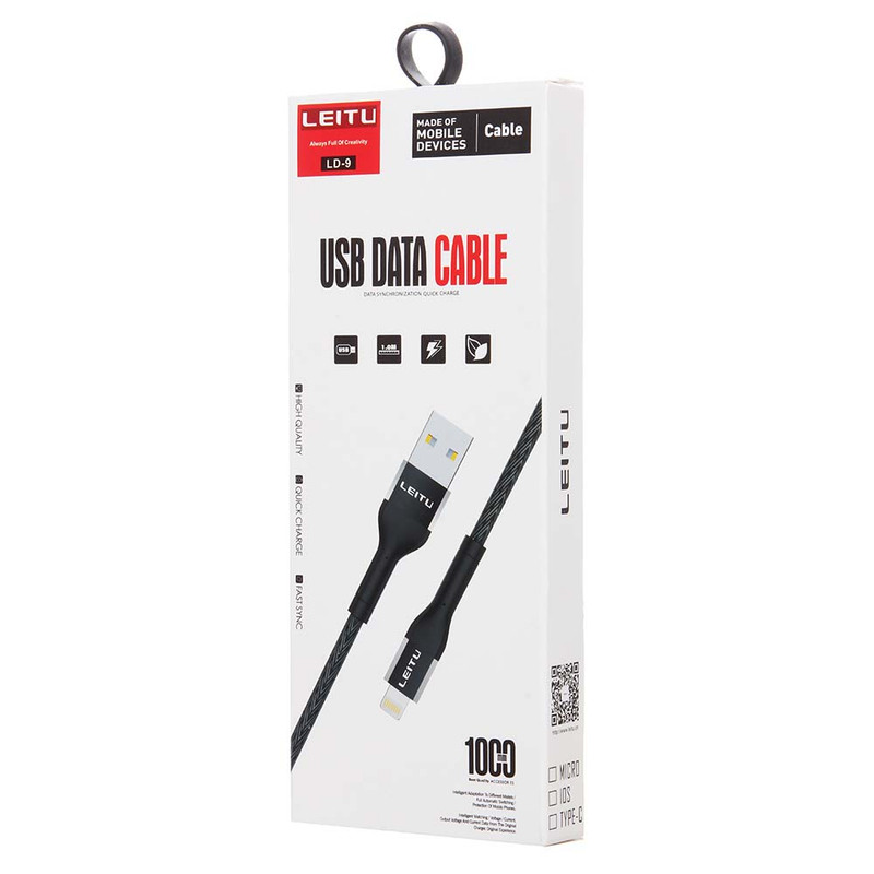 کابل تبدیل USB به USB-C لیتو مدل LD-9 طول 1 متر