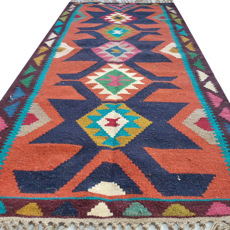 گلیم دستبافت دو متری کد 222