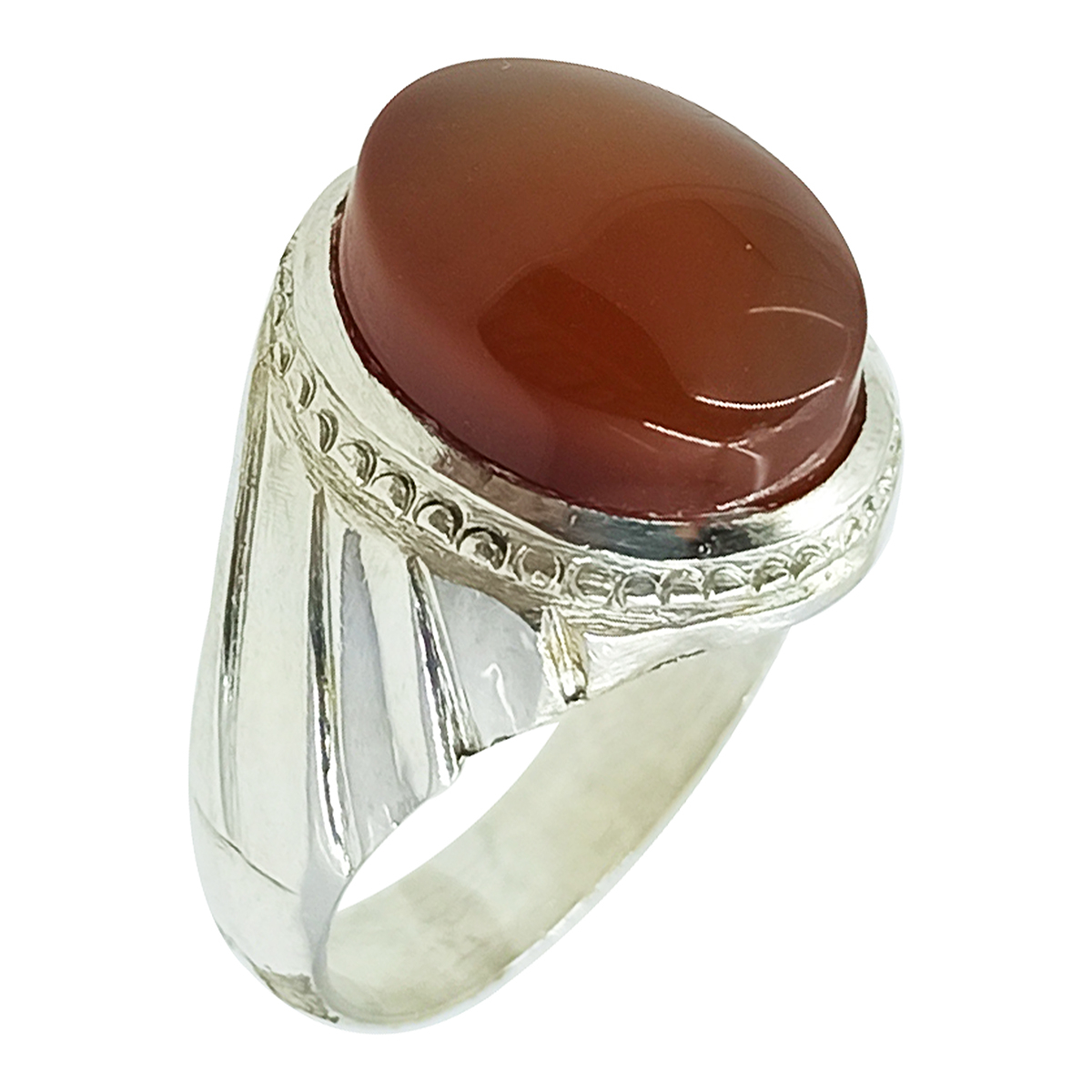 انگشتر نقره مردانه سلین کالا مدل عقیق کد ce-As255