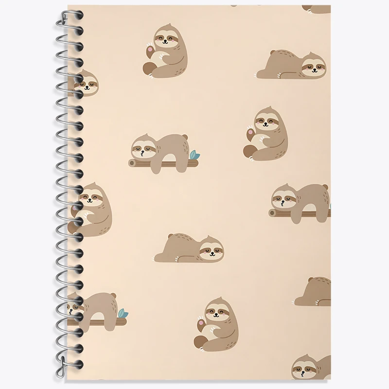 دفتر لغت 50 برگ خندالو طرح پترن تنبل کد N3254