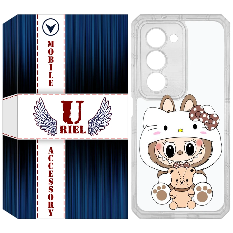 کاور یوریل مدل Clear کد 124 طرح لبوبو Labubu مناسب برای گوشی موبایل شیائومی Redmi 15 4G