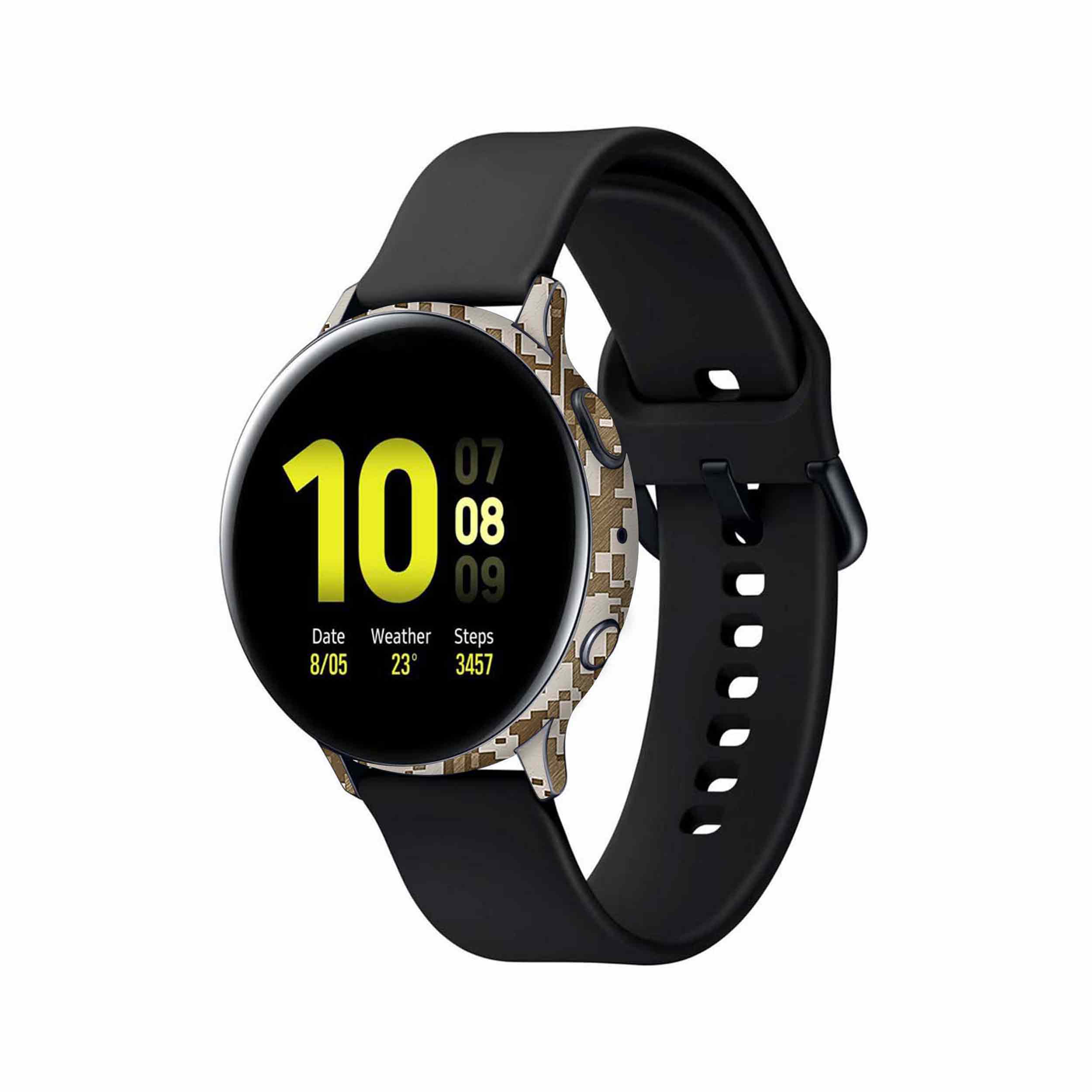 برچسب ماهوت طرح Army-Desert-Pixel مناسب برای ساعت هوشمند سامسونگ Galaxy Watch Active 2 44mm