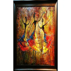 تابلو نقاشی رنگ روغن طرح رقص باله کد VLZ.092