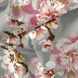 پارچه لباس مدل کرپ بوگاتی طرح گل کد 8036A