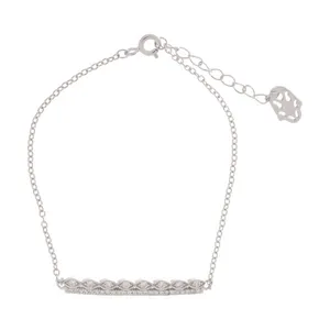 دستبند نقره زنانه کد 2034