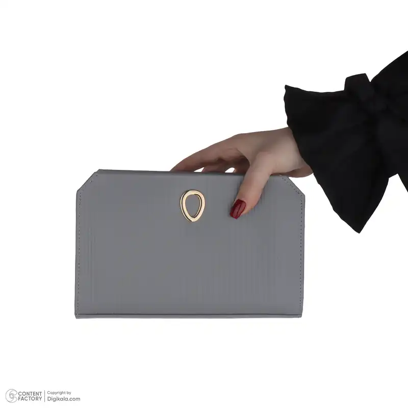 کیف دوشی زنانه اوال مدل 110 رنگ طوسی