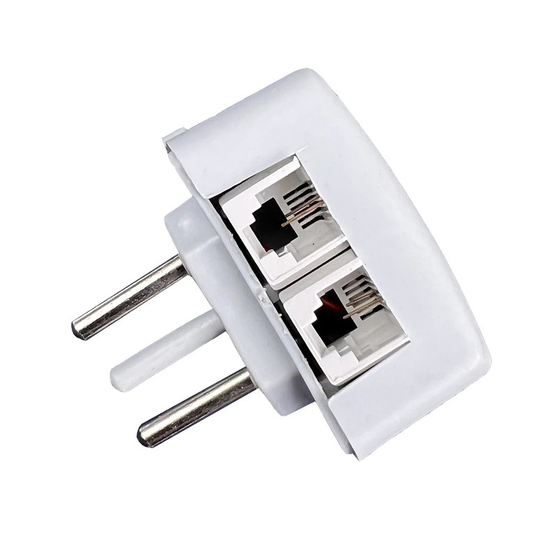 سه شاخه تلفن مدل دو سوکت بسته 3عددی