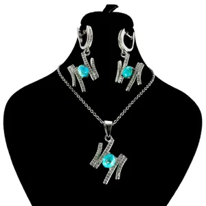 نیم ست نقره زنانه کد AV094-2