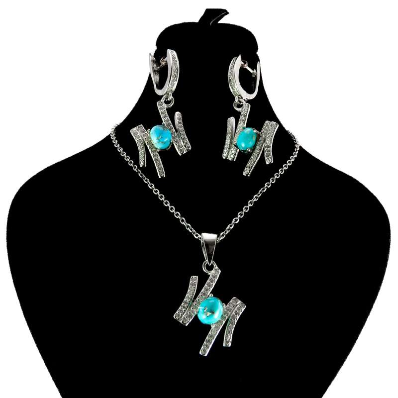 نیم ست نقره زنانه کد AV094-2