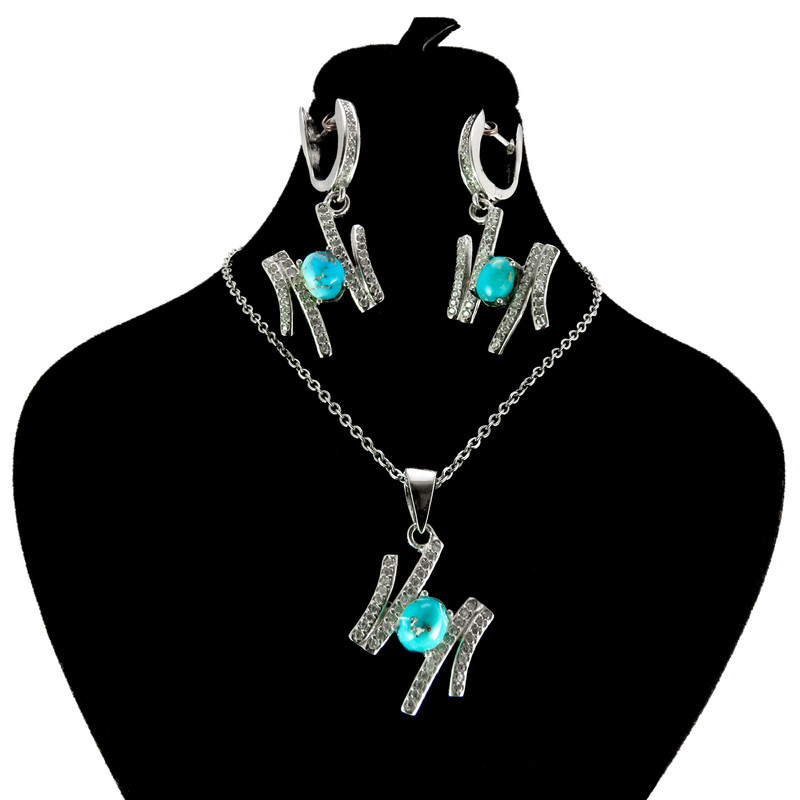 نیم ست نقره زنانه کد AV094-2