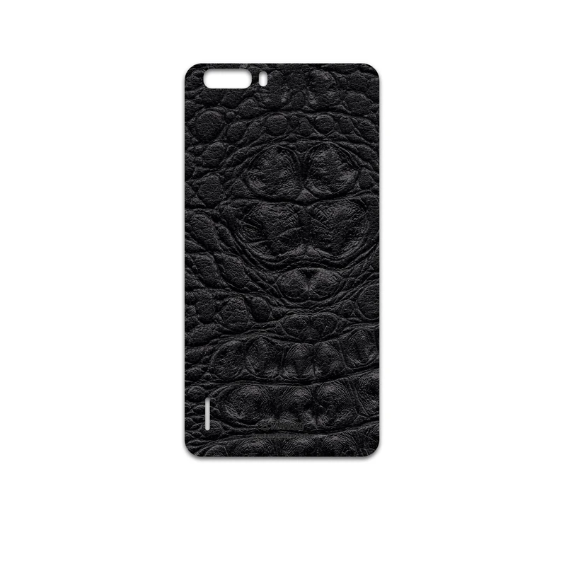 برچسب پوششی ماهوت مدل Black-Crocodile-Leather مناسب برای گوشی موبایل آنر 6 Plus