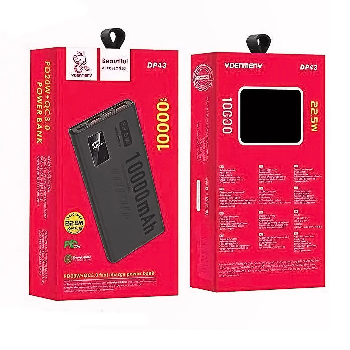 عکس شماره 3 : پاوربانک وی دنمن وی مدل dp 43 ظرفیت 10000 میلی آمپر ساعت