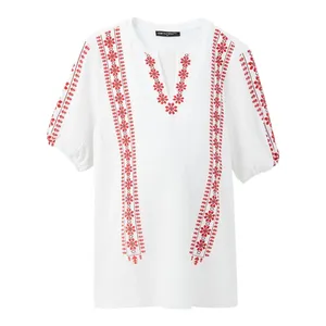 بلوز آستین کوتاه زنانه ال سی وایکیکی مدل پفکی پرنسسی