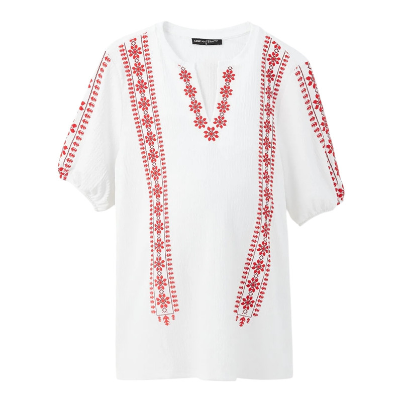 بلوز آستین کوتاه زنانه ال سی وایکیکی مدل پفکی پرنسسی