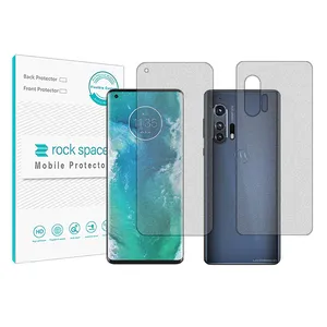 Matte Rockspace HyMTT screen protector suitable for Motorola Edge Plus mobile phone with back protector