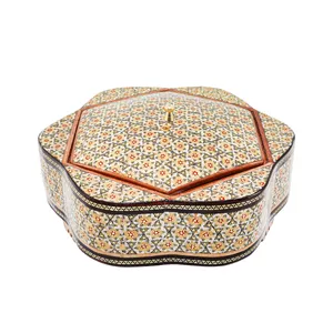 شکلات خوری خاتم کاری مدل هذلولی کد 2f3Hexagon20