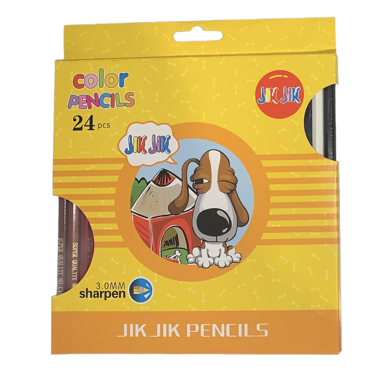 مداد رنگی 24 رنگ جیک جیک کد c-24