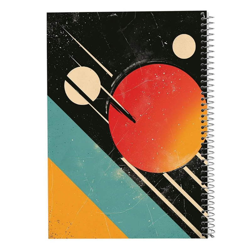 دفتر ژورنال نویسی 50 برگ مدوپد مدل نقطه ای طرح اشکال فانتزی کد DF16131